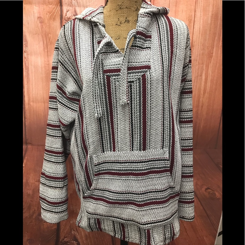Senor Lopez sz medium baja rug hooded poncho